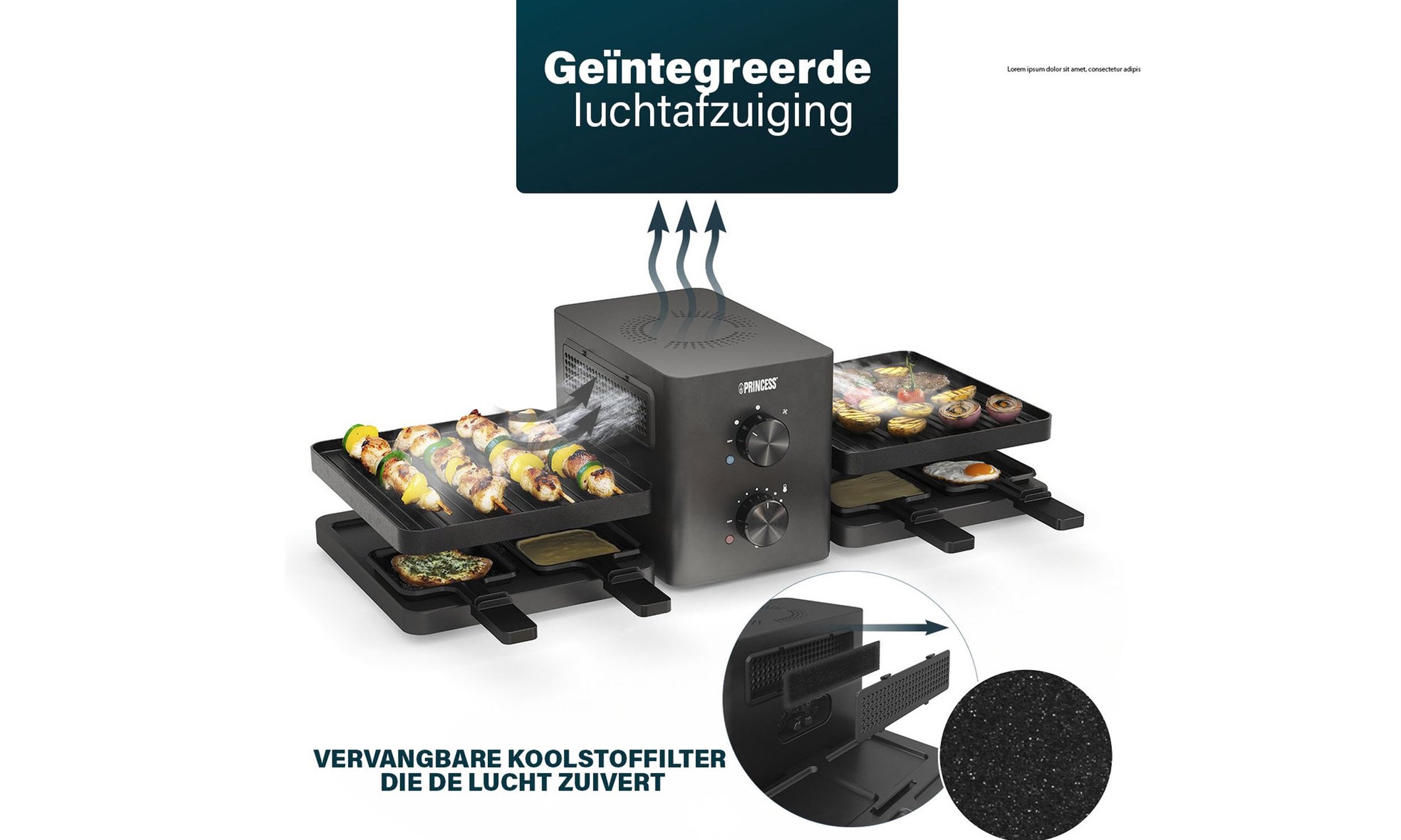 Princess Raclette Purify - 8 personen